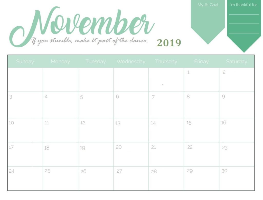 Printable calendar