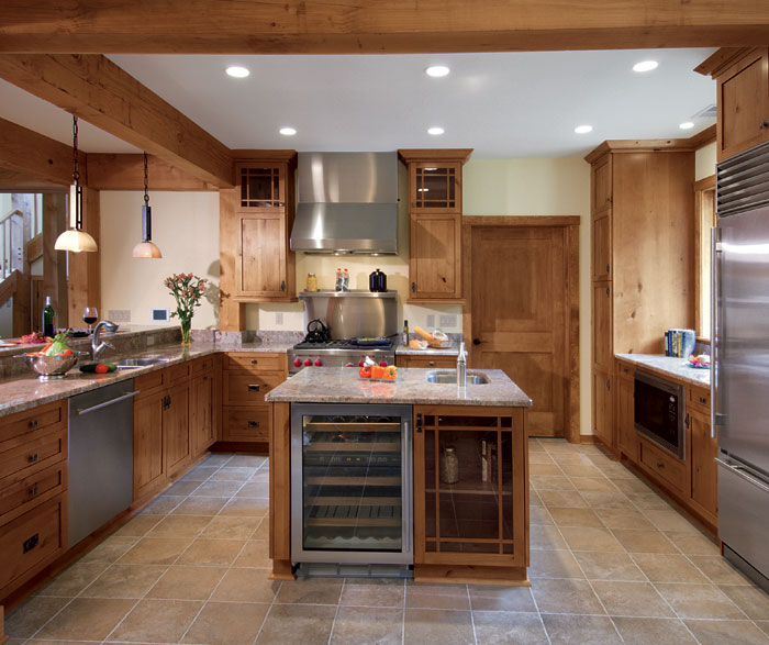 wood kitchen cabinets